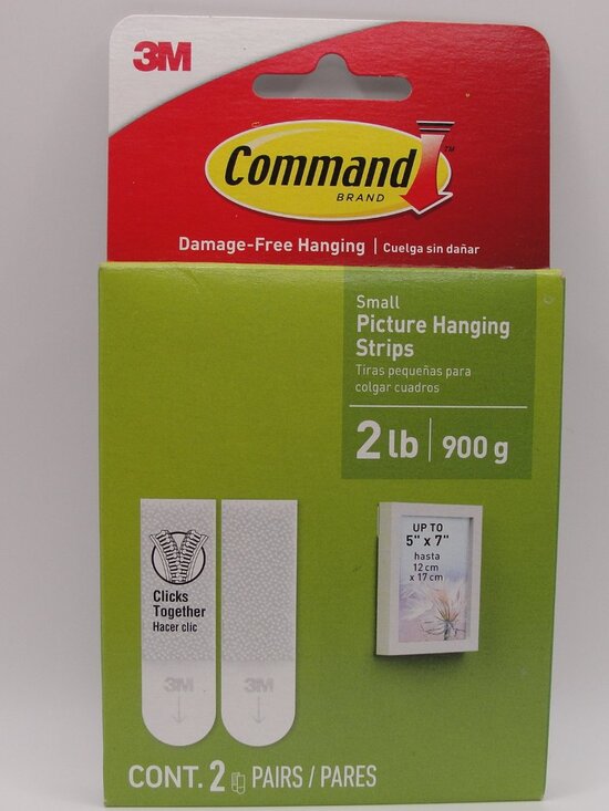 3M Other - 3M Command Picture Hanging Strips — Small — 2 Pairs — NEW